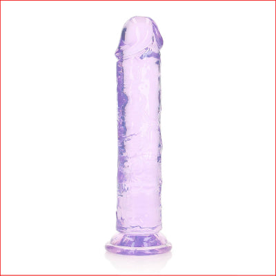 Crystal Clear 8" Straight Purple