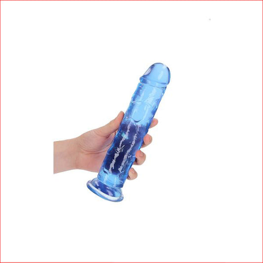 RealRock 9" Blue Straight Crystal Clear