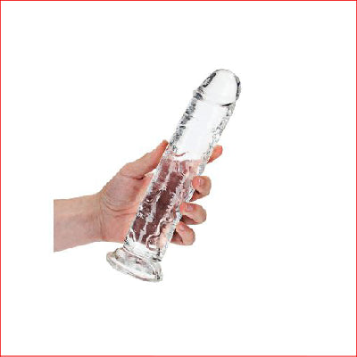 RealRock 9" Clear Straight Crystal Clear