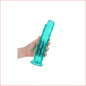 RealRock 9" Turquoise Straight Crystal Clear