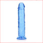 Crystal Clear 10" Straight Blue