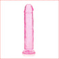 Crystal Clear 10" Straight Pink