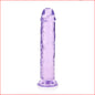 Crystal Clear 10" Straight Purple