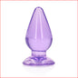 Crystal Clear 4.5" Butt Plug Purple