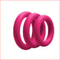 3pk Pink Thick Rings 30,35 & 40mm