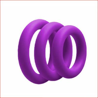 3pk Purple Thick Rings 30,35 & 40mm