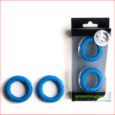Sport Fucker Ready Rings 2pk Blue
