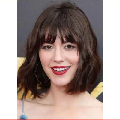 Wig Short Dark Brown with Fringe