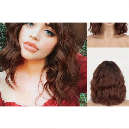 Wig Short Brown with Fringe