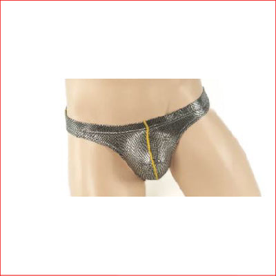 254 Mens Brief Silver Medium