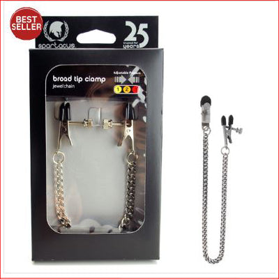 Adjustable Broad Tip Clamps - Jewel Chain
