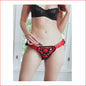 Lace Corset Strap On Red