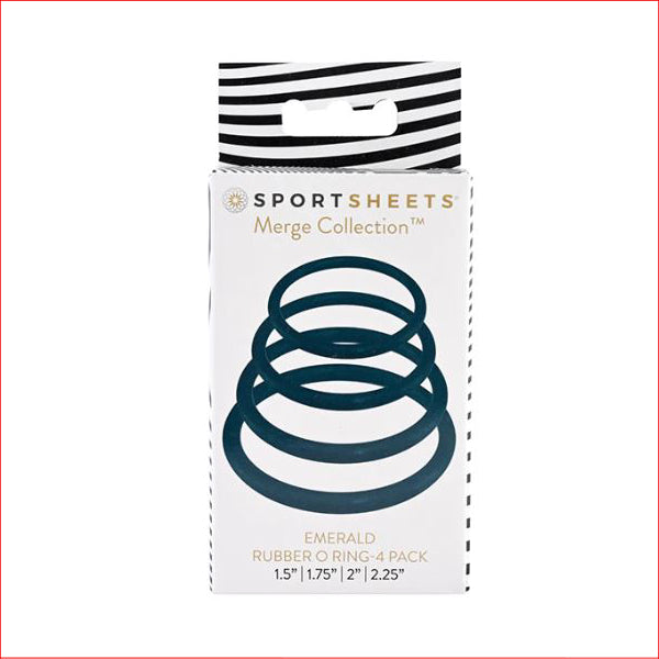 Sportsheets Emerald O Ring - 4 Pack