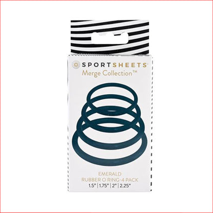 Sportsheets Emerald O Ring - 4 Pack