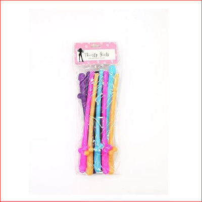 Dicky Sippy Straws 10pk Coloured