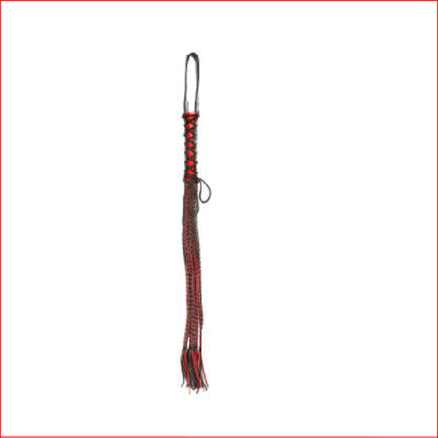 Whip Flogger Red Lace Up