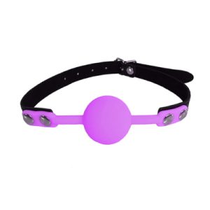 Gag Silicone Mouth Piece Purple