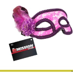 Sex Mission Feathered Lace Mask Purple