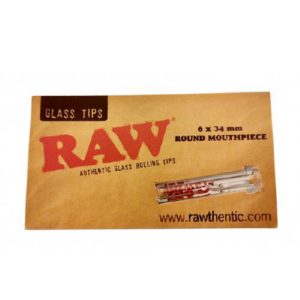 Raw Round Mouthpiece Glass Tip