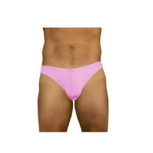 Mens Lycra Thong Light Pink S/M