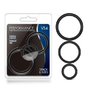 Performance VS4 Silicone Black 3pk sml