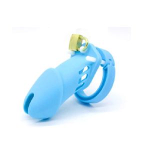 Silicone Blue Large Cock Cage