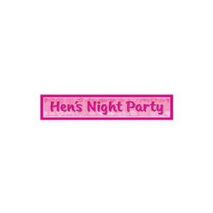 Banner Laminated Hens Night Party d