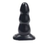 Tripple Ripple Butt Plug Blk Medium