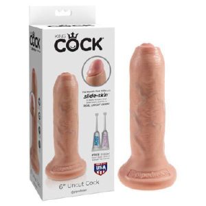 King Cock 6" Uncut Cock