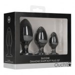 Ouch Diamond Shape Butt Plug Set