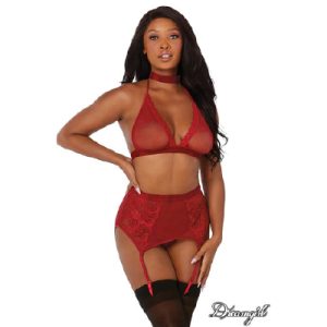 Dreamgirl 11776 Bralette Garter Belt G-S