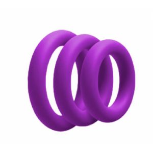 3 pk Purple Thick Silicon Ring