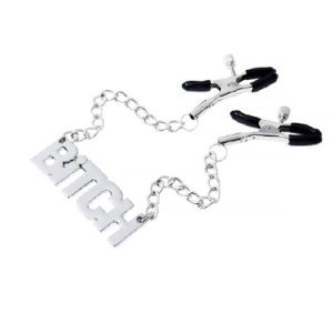 Nipple Clamps Chained BITCH