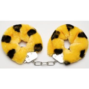 Fluffy Handcuffs Dot Yellow