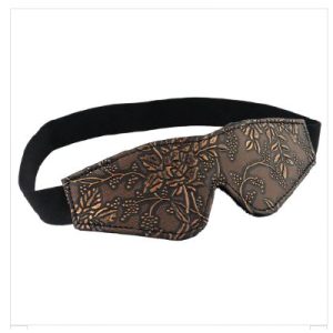 Brown Floral Print Blindfold