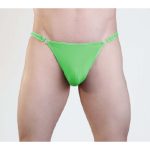 Mens Quick Release Thong Green S/M