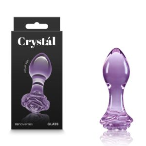 Crystal Glass Rose Purple