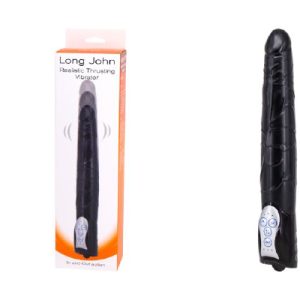 Long John Realistic Thrusting Vib Black