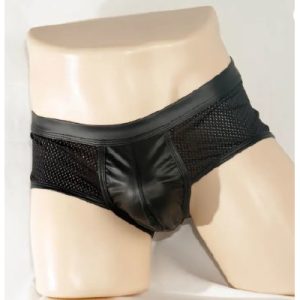 245 Mens Short Mesh Boxers Black L