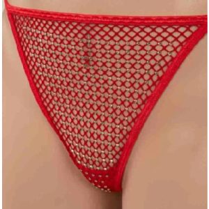 Crystal Mesh G with Jewel Back Red