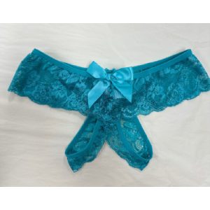 Lace Crutchless G-String Mint 14