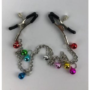 n142 Nipple Clamps with Chain Col Balls