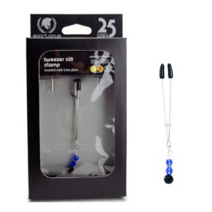 Beaded Clit Clamp Blue