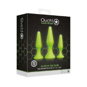 Ouch Butt Plug Set Glow in the Dark