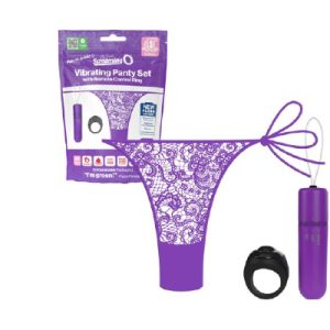 Screaming O Vibrating Panty Set 4T Purpl