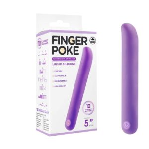 Finger Poke Silicone 5" Bullet Purple