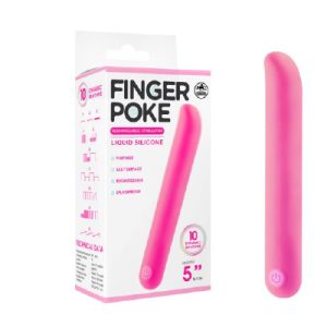 Finger Poke Silicone 5" Bullet Pink