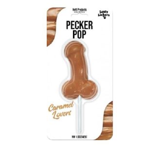 Lusty Lickers Pecker Pop Caramel