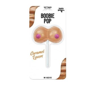 Lusty Lickers Boobie Pop Caramel