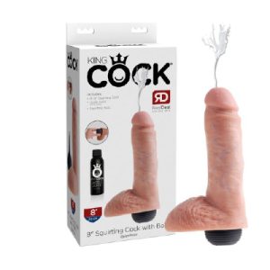 King Cock Squirting 8" Cock with Balls